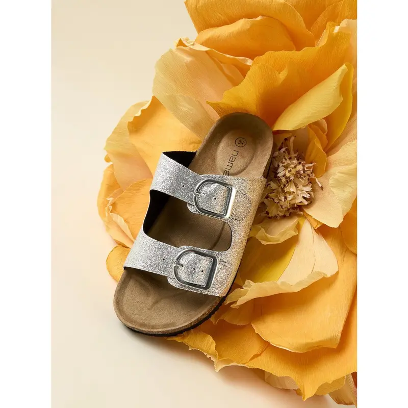 Name It Silver Glitter Nkfflora Sandal 3