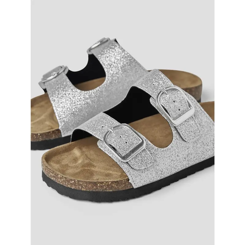 Name It Silver Glitter Nkfflora Sandal 4