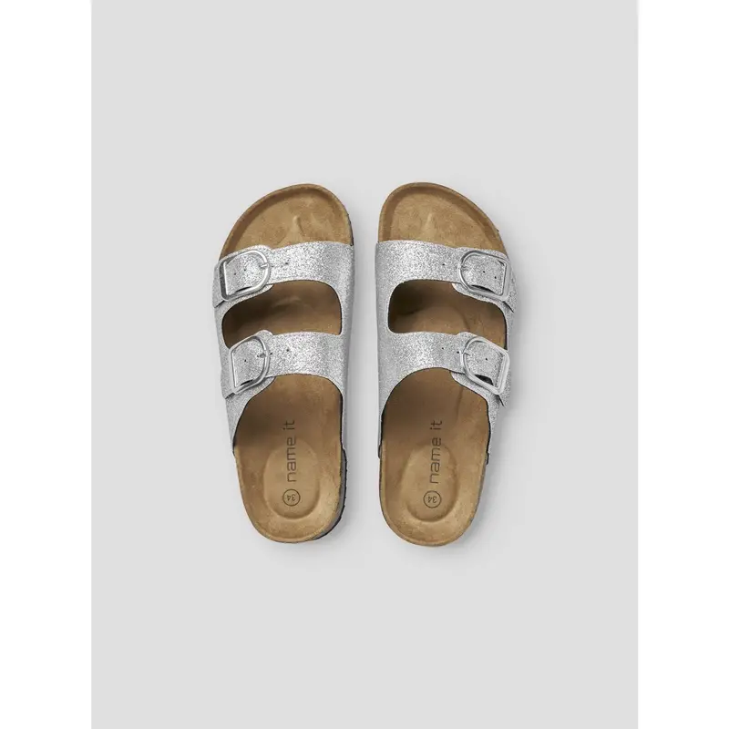 Name It Silver Glitter Nkfflora Sandal 5