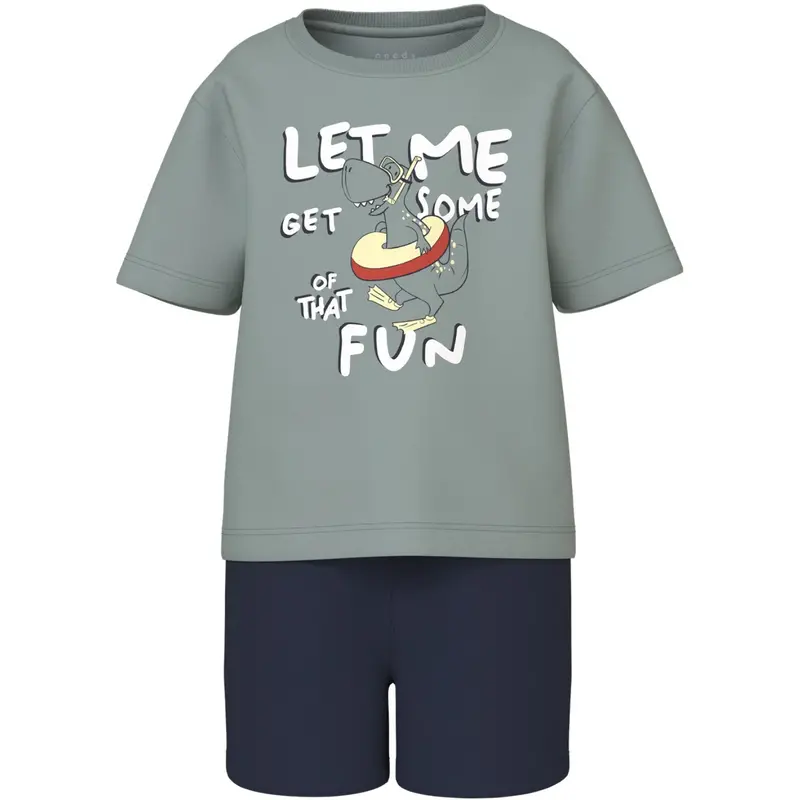 Name It Slate Gray Vigor Regular Shorts Set 1