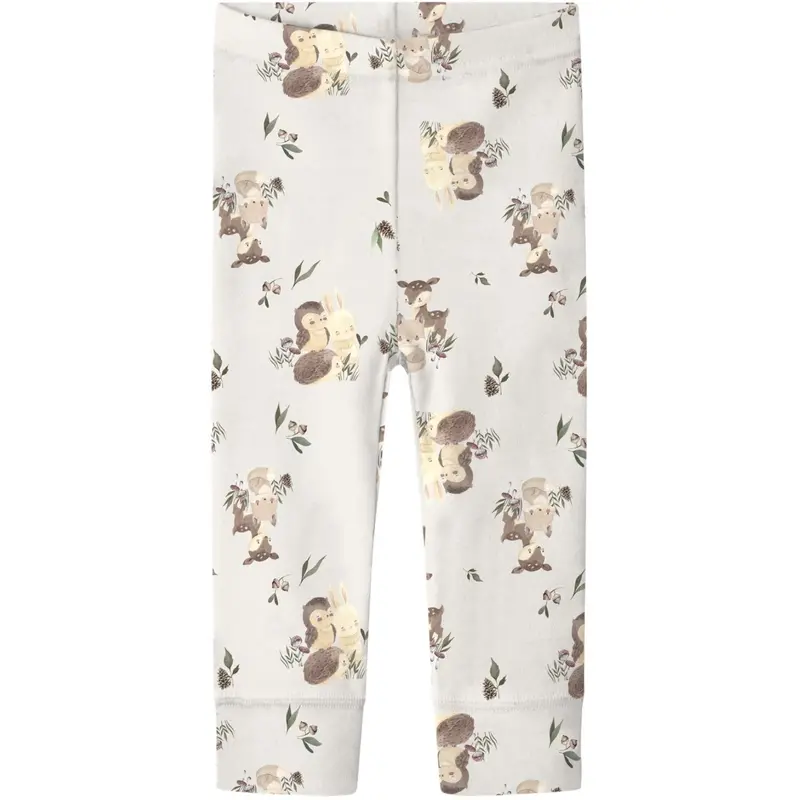 Name It Snow White Forest Animals Nbnwillu Wool Leggings 1