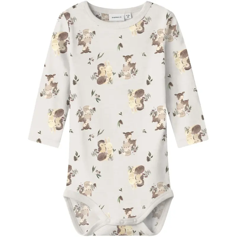 Name It Snow White Forest Animals Nbnwillu Wool Ls Body 1