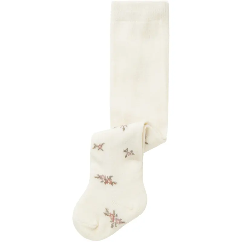 Name It Snow White Small Flowers Nbfwak Wo/Bl Tights Aoj 1