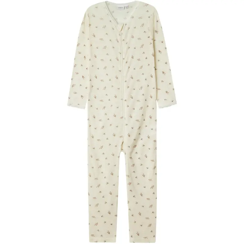 Name It Snow White Small Flowers Nmfwang Wool Needle Nightsuit 1