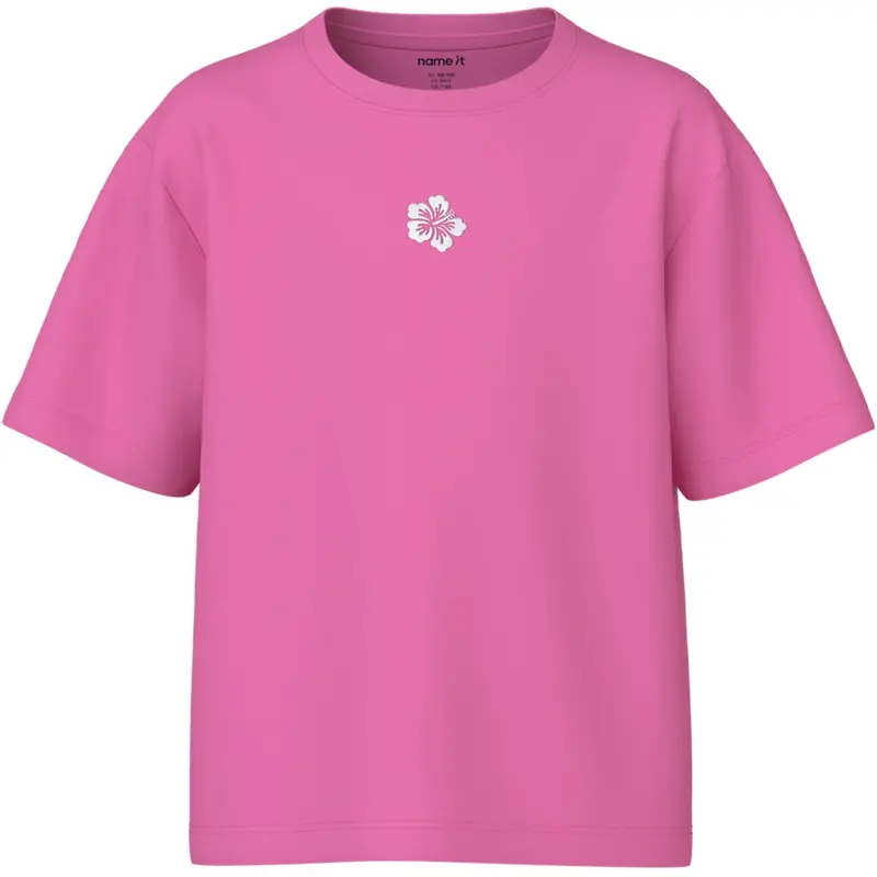 Name It Strawberry Moon Hibiscus Embroidery Nkfvictoria Ss Nreg Top 1