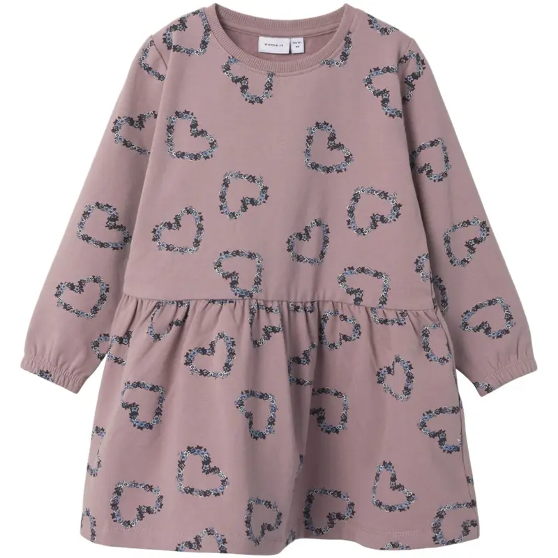 Name It Toadstool Nmfolukria Ls Sweat Dress Bru 1