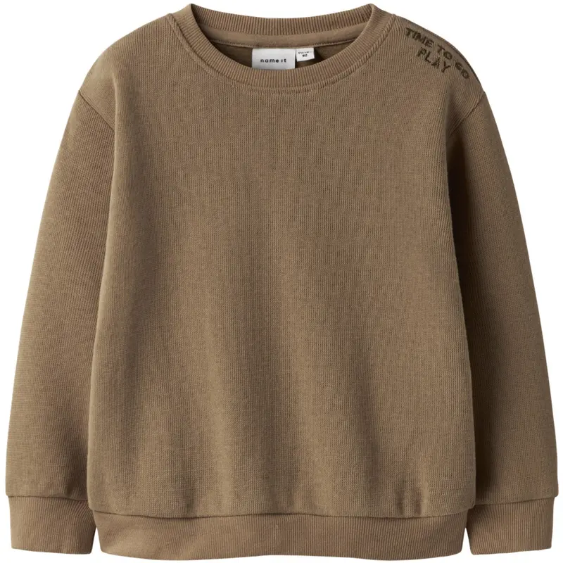 Name It Toasted Coconut Nmmtobear Ls Nreg Sweat Unb 1