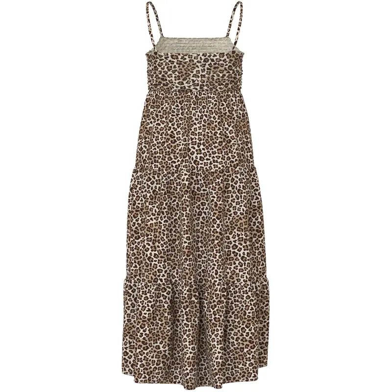 Name It Turtledove Leopard Nkfvinaya Strap Maxi Dress 2