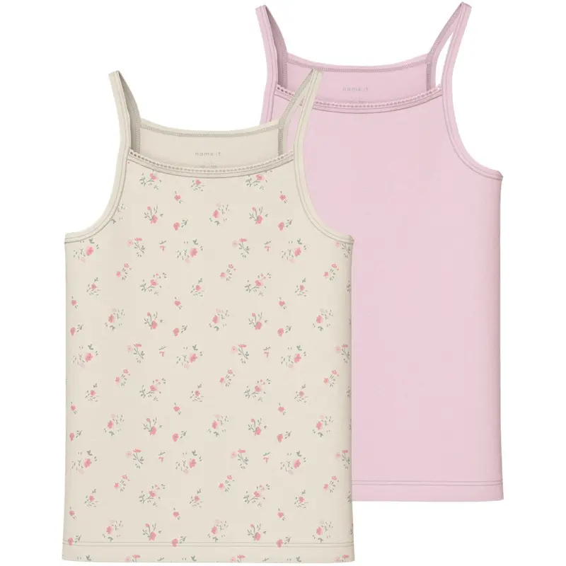 Name It Turtledove Nkfstrap Top 2P Flower Noos 1
