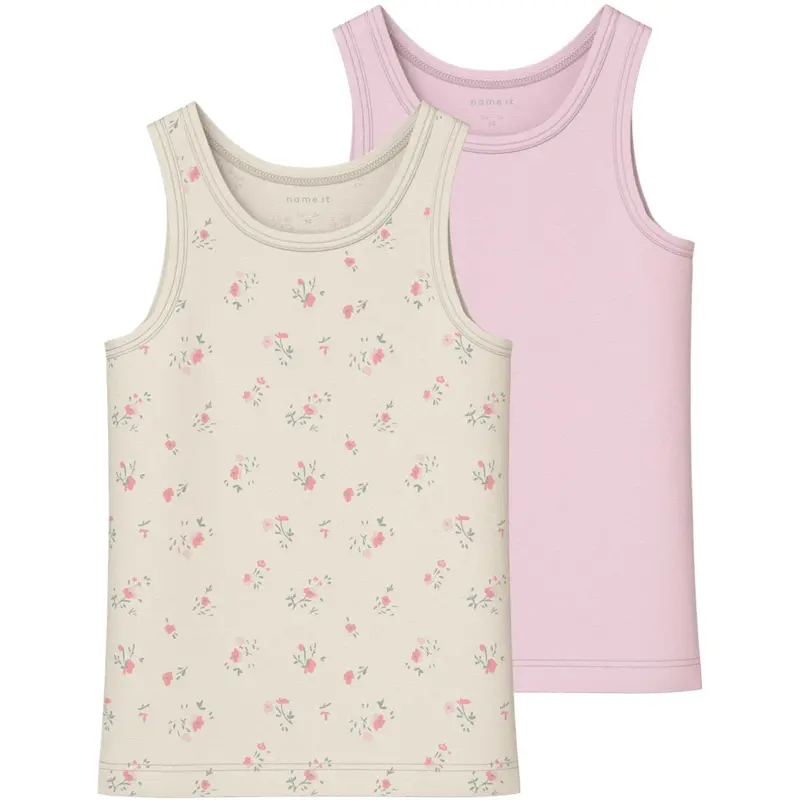 Name It Turtledove Nmftank Top 2P Flower Noos 1
