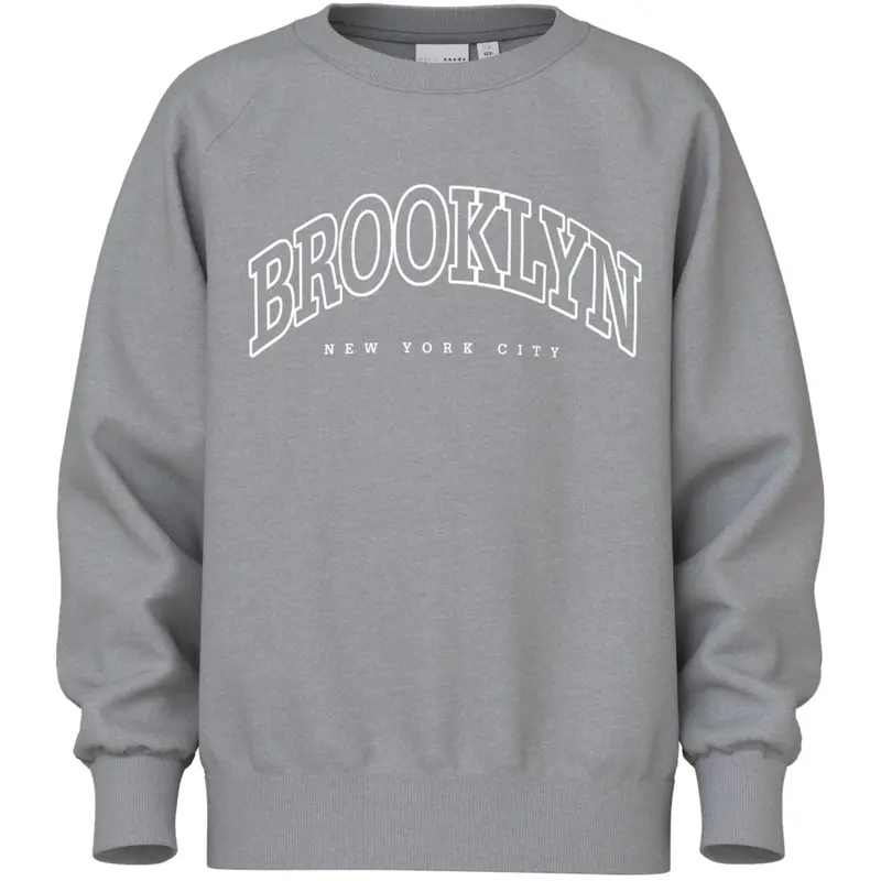 Name It Ultimate Grey Brooklyn New Nkmvion Ls Nreg Sweat Unb 1