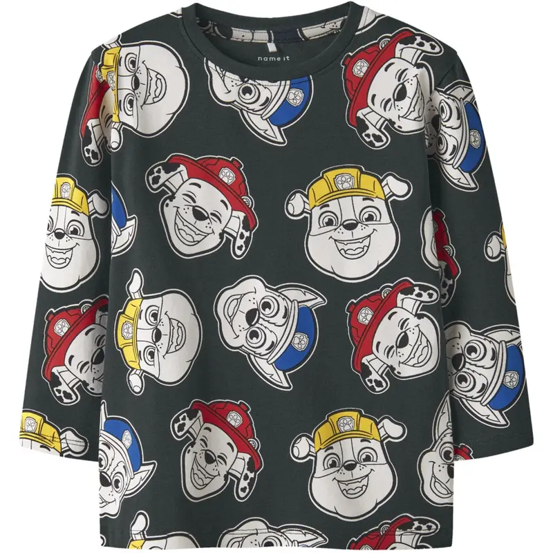 Name It Urban Chic Aop Nmmjorgen Paw Ls Nreg Top Cplg 1