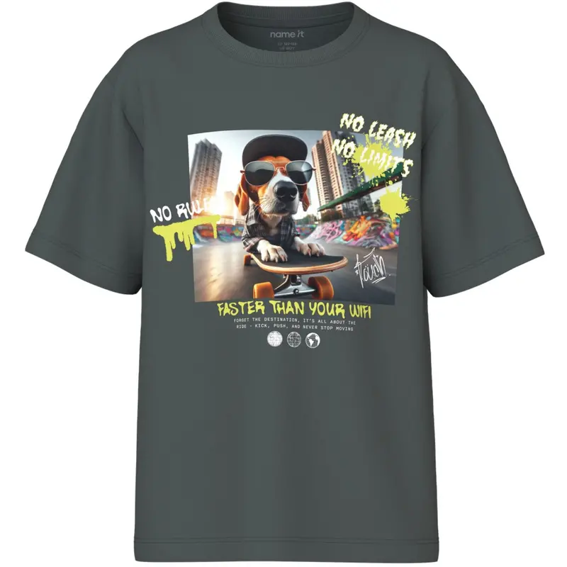 Name It Urban Chic Skatter Dog Nkmvoto Ss Nreg Top 1