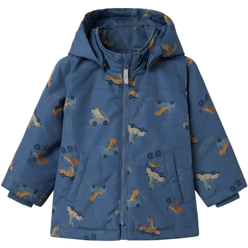 Name It Vintage Indigo Dino Car Nmmmax Pa Jacket Aop Noos 1