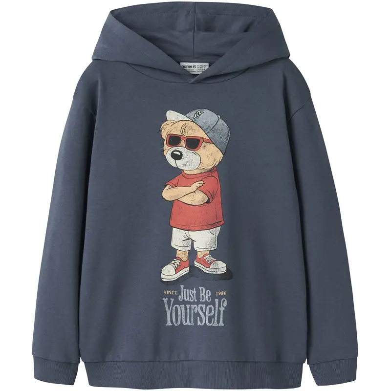 Name It Vintage Indigo Nkmdobs Ls Nreg Sweat Wh Unb Box 1