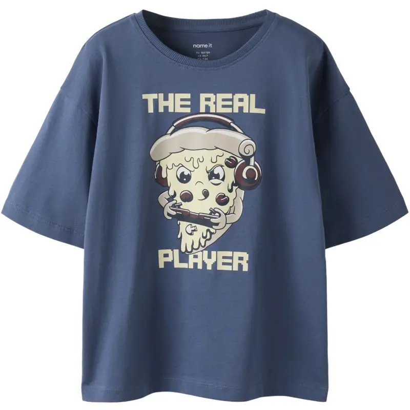 Name It Vintage Indigo Pizza Gamer Nkmvictor Ss Nreg Top 1
