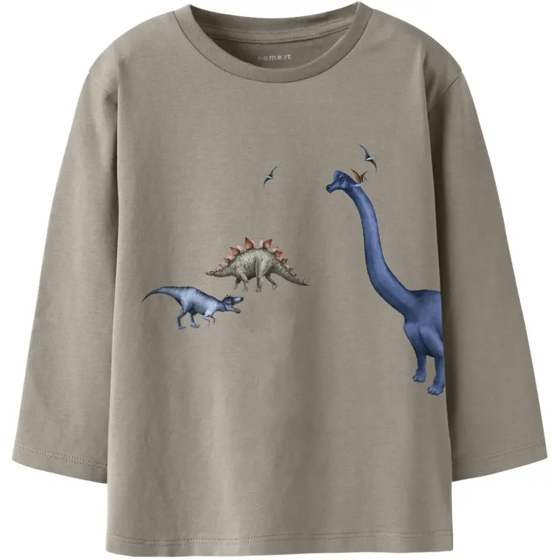 Name It Vintage Khaki Nmmbart Ls Nreg Top Box 1
