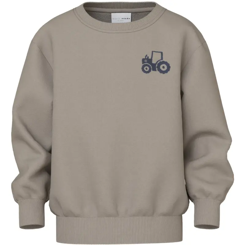 Name It Vintage Khaki Tractor Nmmvallen Ls Nreg Sweat Bru 1