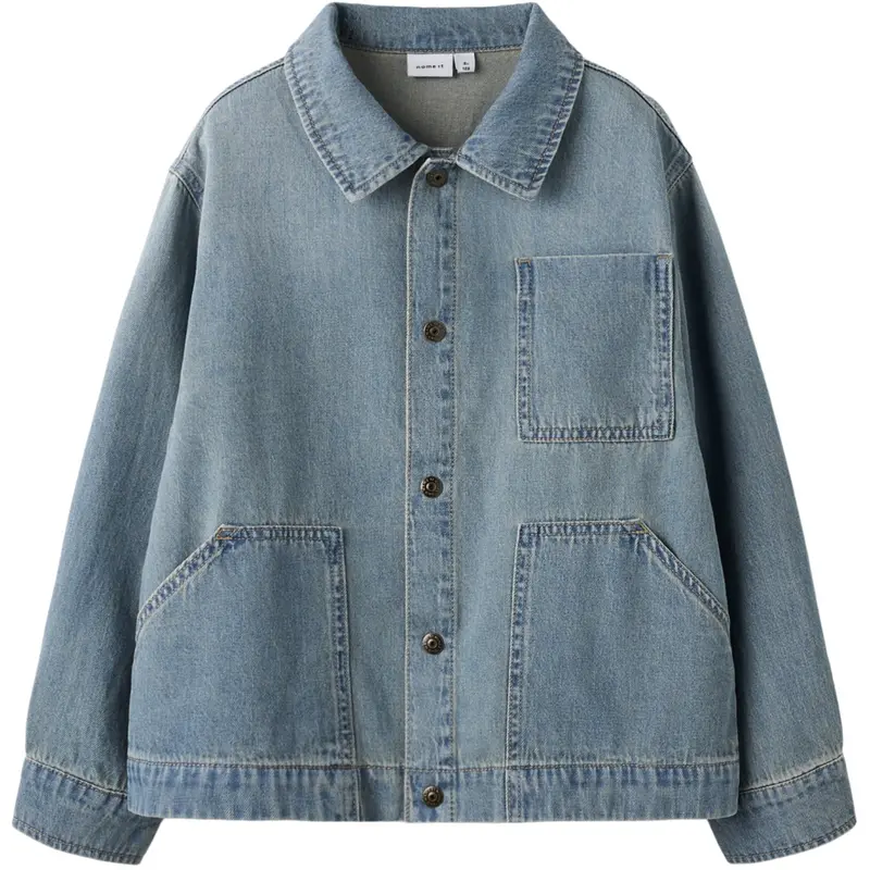 Name It Vintage Medium Blue Denim Nkmtom Oz Dnm Ls Shirt 3550-Oz H 1