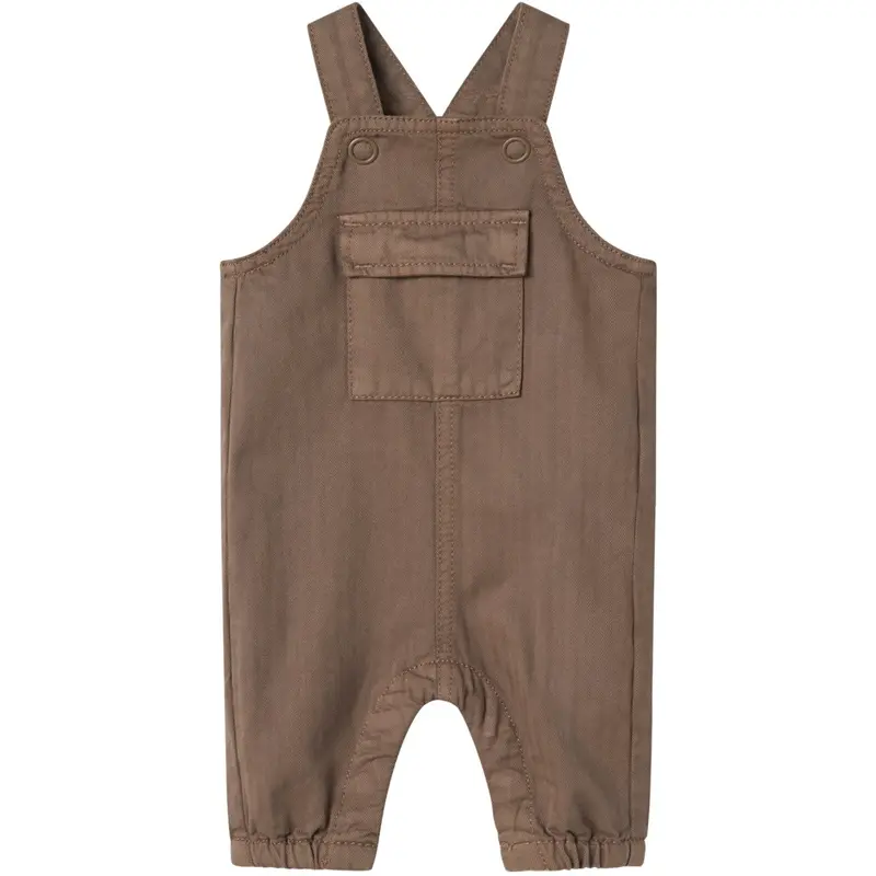 Name It Walnut Ib Regular Bow Tap Twill Overall 1