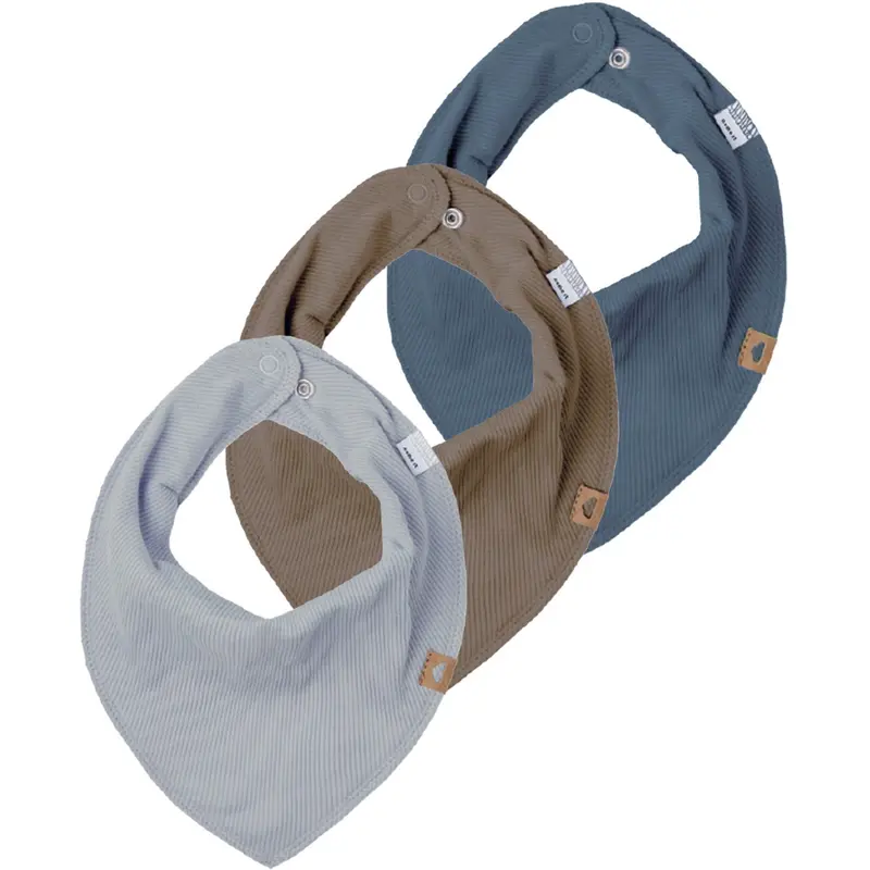 Name It Walnut Yasimhelt 3-Pack Scarf Bib Rib 1