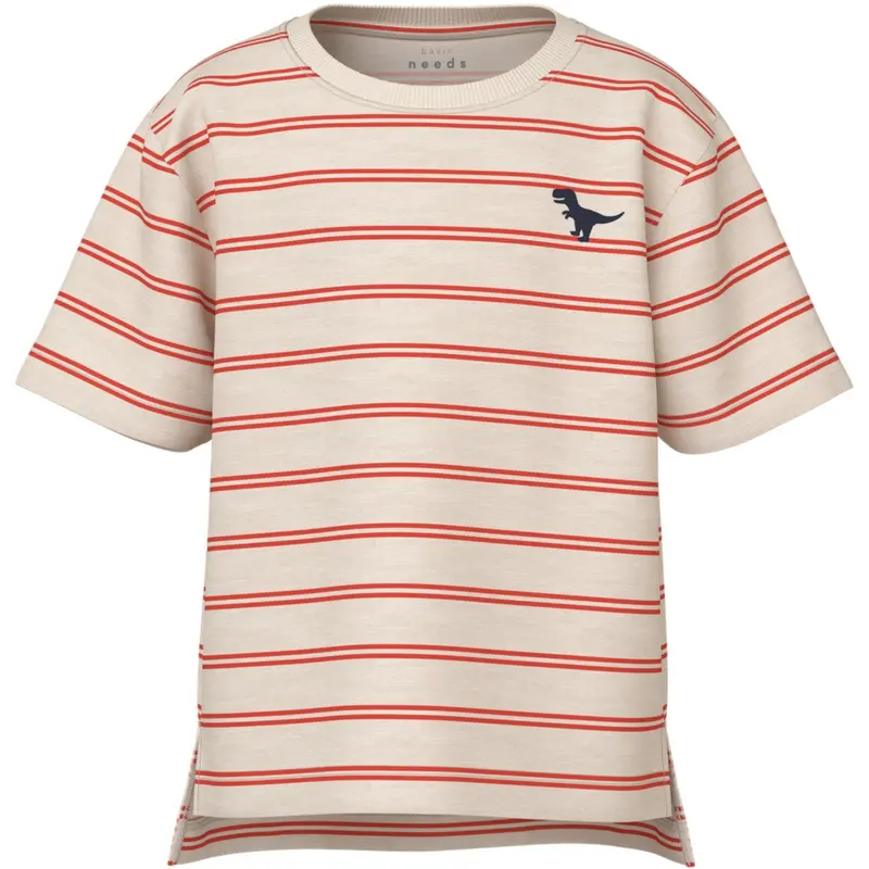 Name It Whitecap Gray Paprika Voby Regular T-Shirt 1