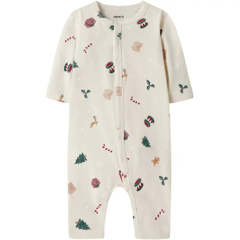 Name It Whitecap Gray Xmas Aop Nbnvismas Ls Nightsuit 1