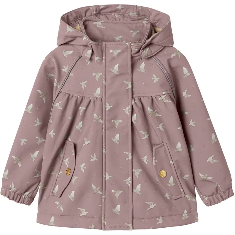 Name It Woodrose Bird Nmfalfa08 Softshell Ashape Jacket Fo 1