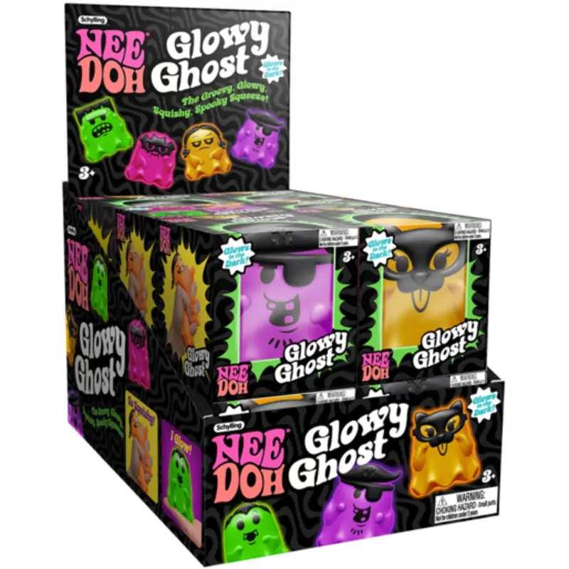 Needoh Glowy Ghost 6 Asst. Cdu 1