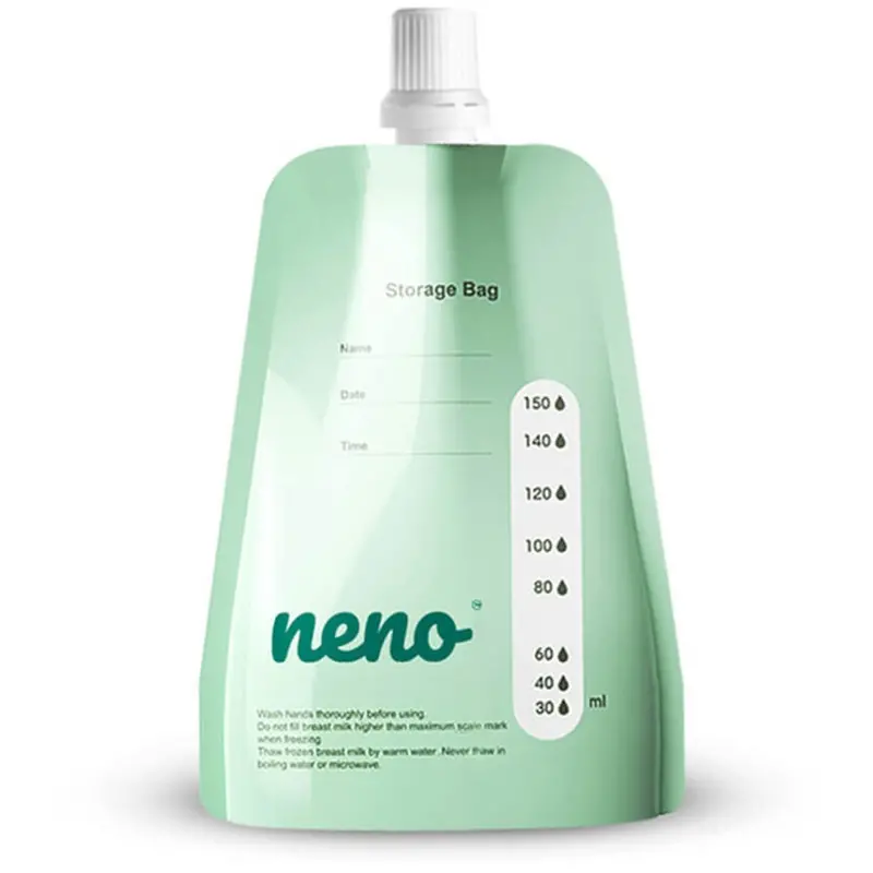 Neno Green Storage Bags Breast Milk 20 Sachets + Adapter 1
