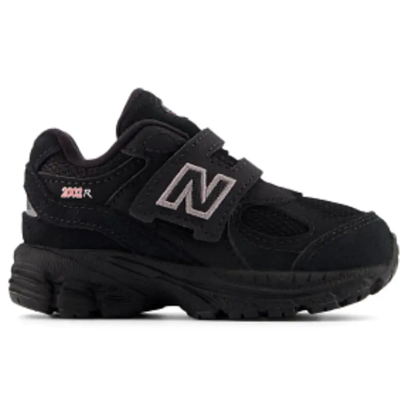 New Balance Black 2002 Kids Hook & Loop Sneakers 1