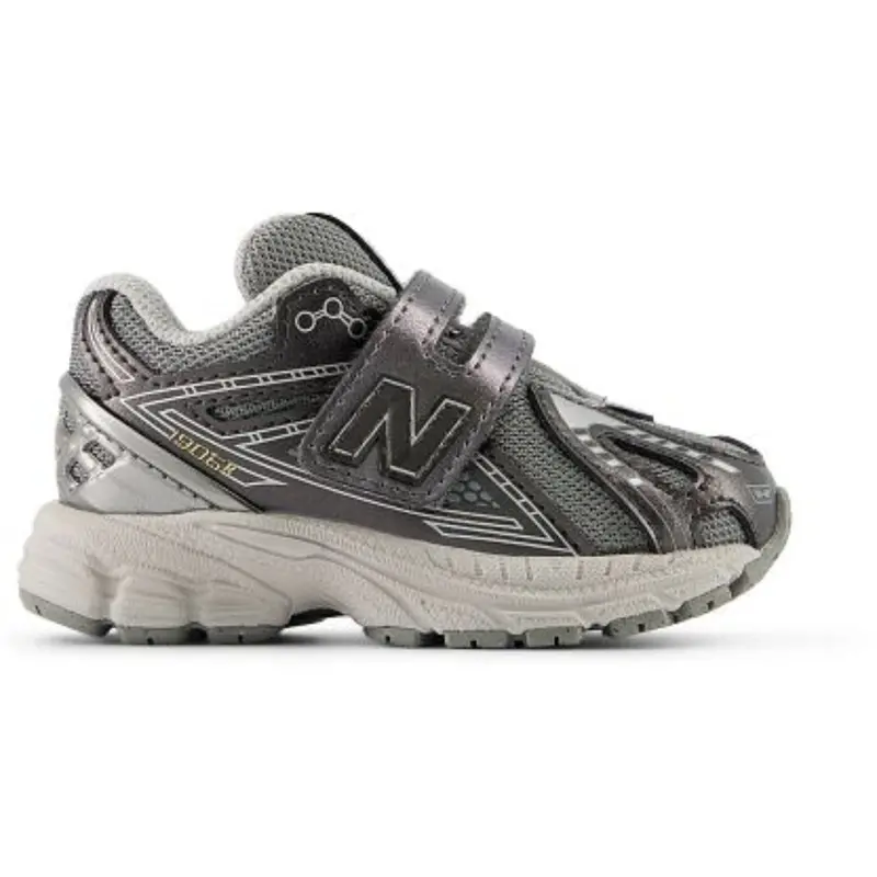 New Balance Dark Silver Metallic New Balance 1906 Kids Hook & Loop 1