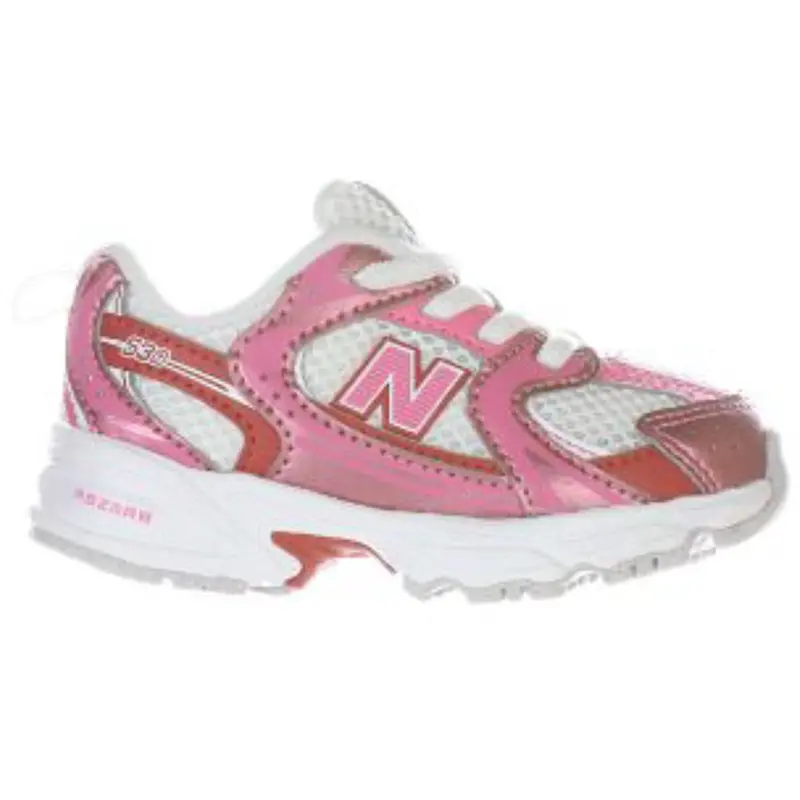 New Balance Pink Satin New Balance 530 Kids Bungee Lace 1