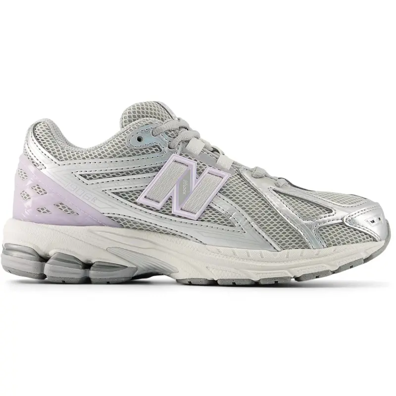 New Balance Silver Metallic 1906 Kids Lace Sneakers 1