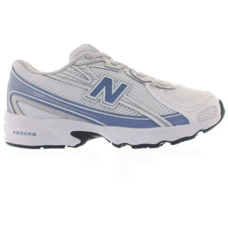 New Balance White New Balance 740 Kids Bungee Lace 1