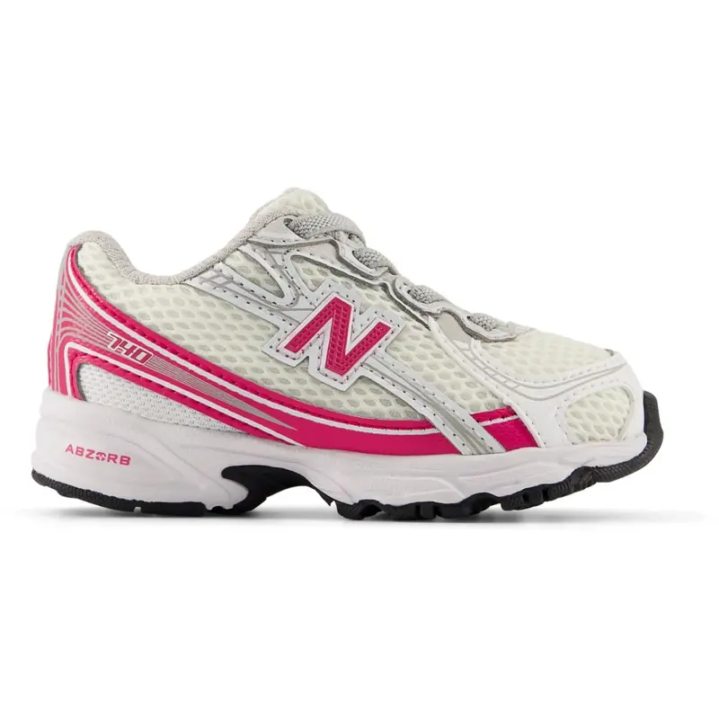 New Balance White New Balance 740 Kids Bungee Lace 1