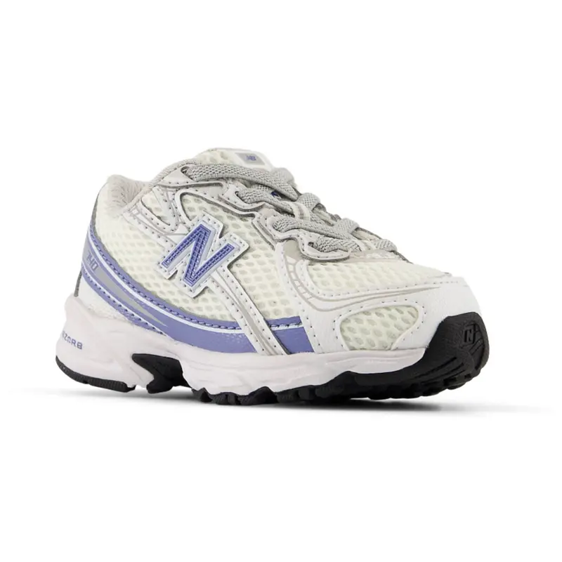 New Balance White New Balance 740 Kids Bungee Lace 3