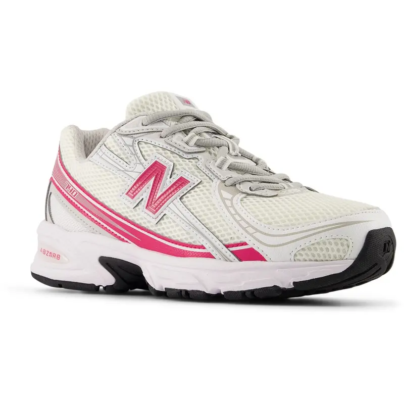 New Balance White New Balance 740 Kids Lace 4