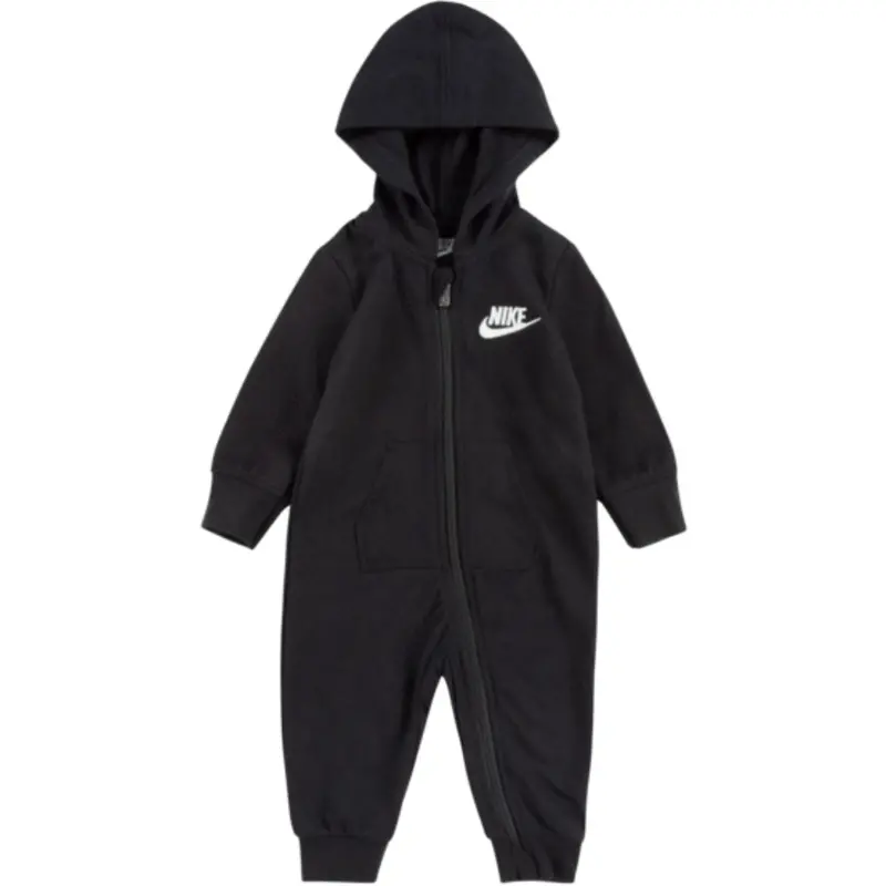 Nike Black Baby French Terry Coverall 1