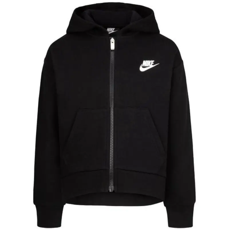 Nike Black Club Fleece High Low Fz Hoodie 1
