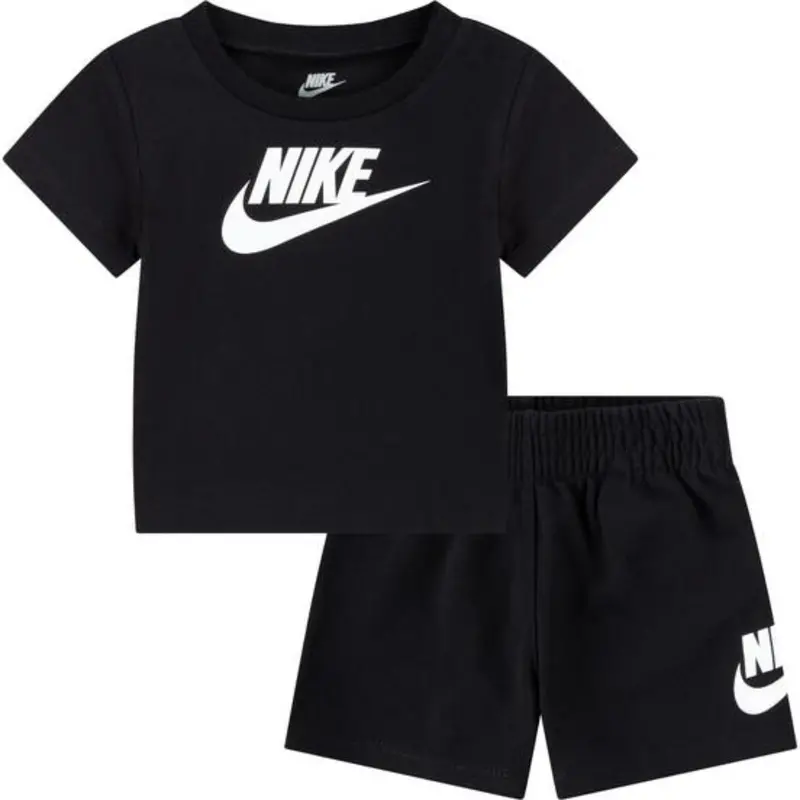 Nike Black Club Tee And Shorts Set 1