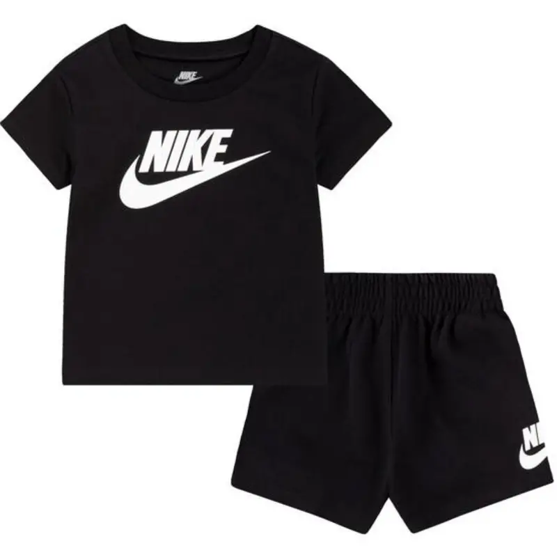 Nike Black Club Tee & Shorts Set 1
