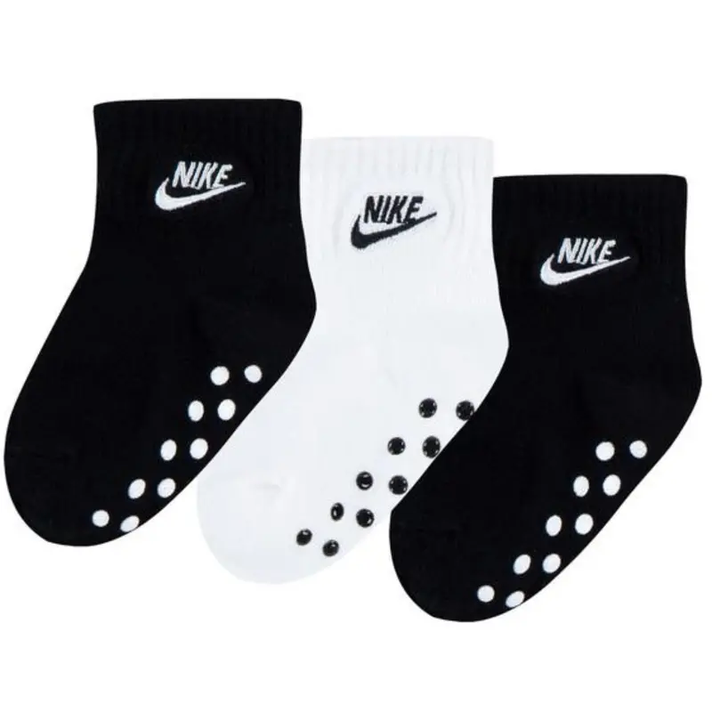 Nike Black Core Futura Gripper Socks 3-Pack 1