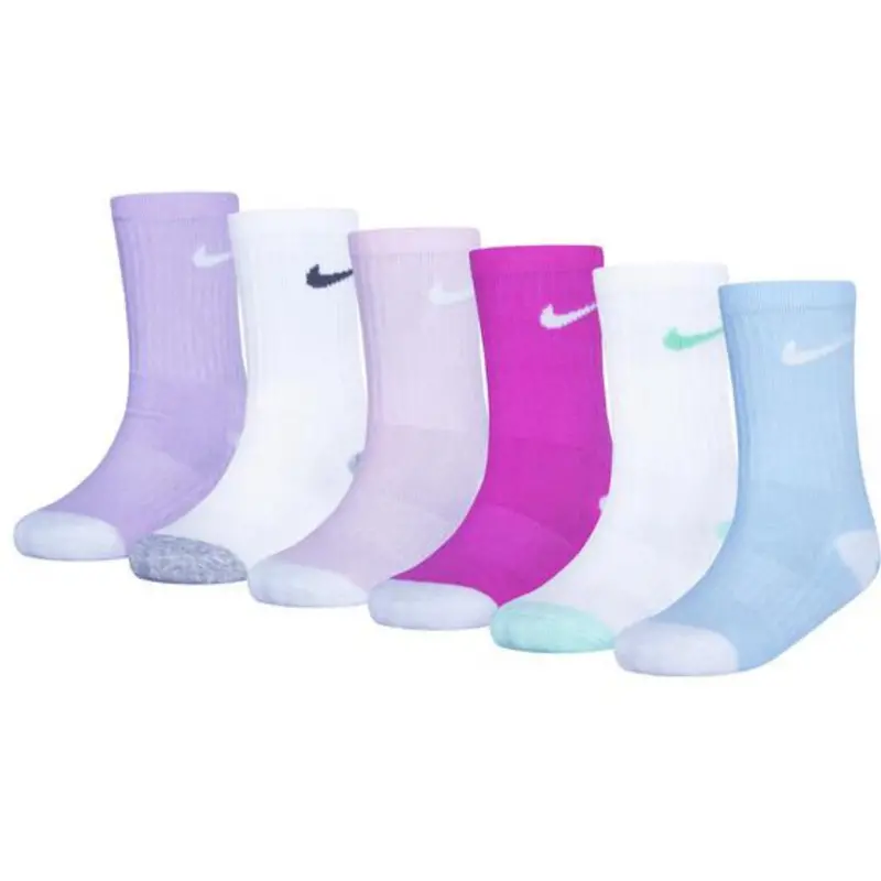 Nike Mineral 6-Pack Nike Smiley Crew Sock 1