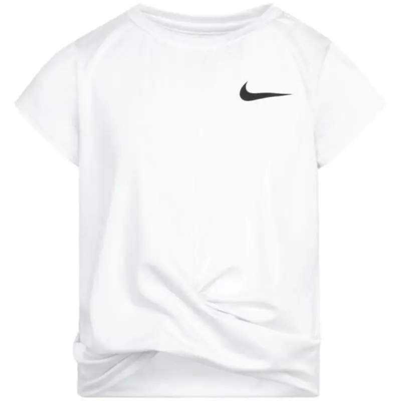 Nike White All Day Play Twist Hem Tee 1