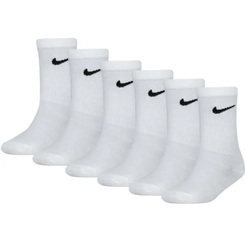 Nike White Nike Colorful Pack Crew 6-Pack Socks 1