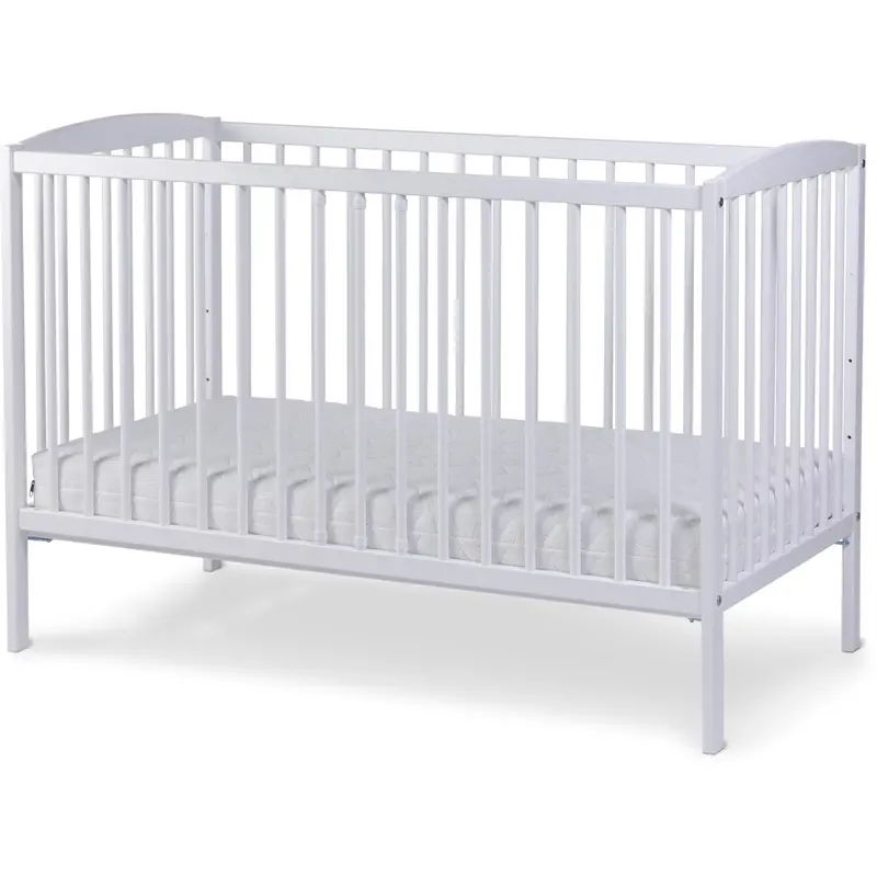 Nordbaby White Cot Lassio 60X120 1