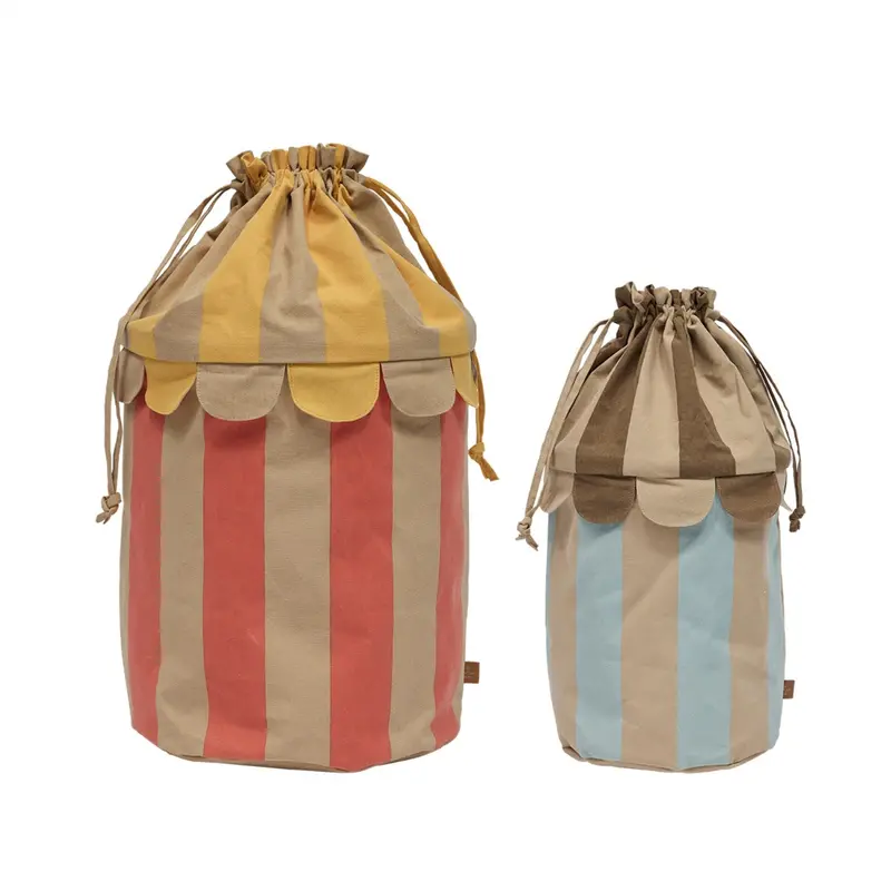 Oyoy Ice Blue/Red Saga Basket Set Of 2 1