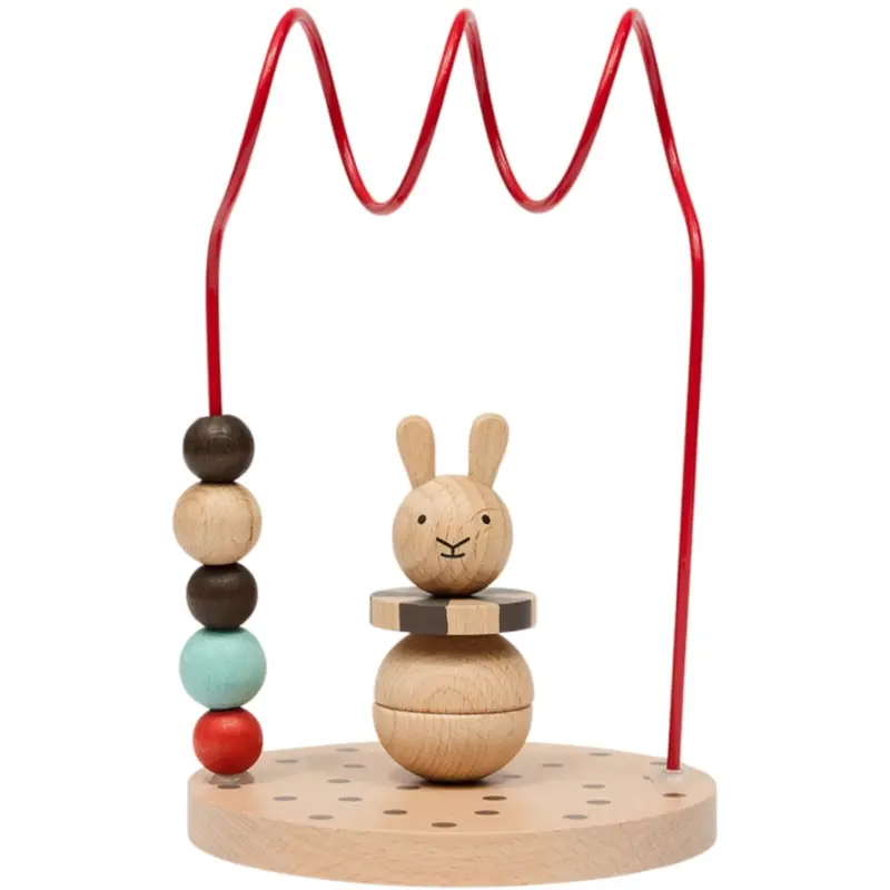 Oyoy Nature / Cherry Red Circus Rabbit Abacus 1