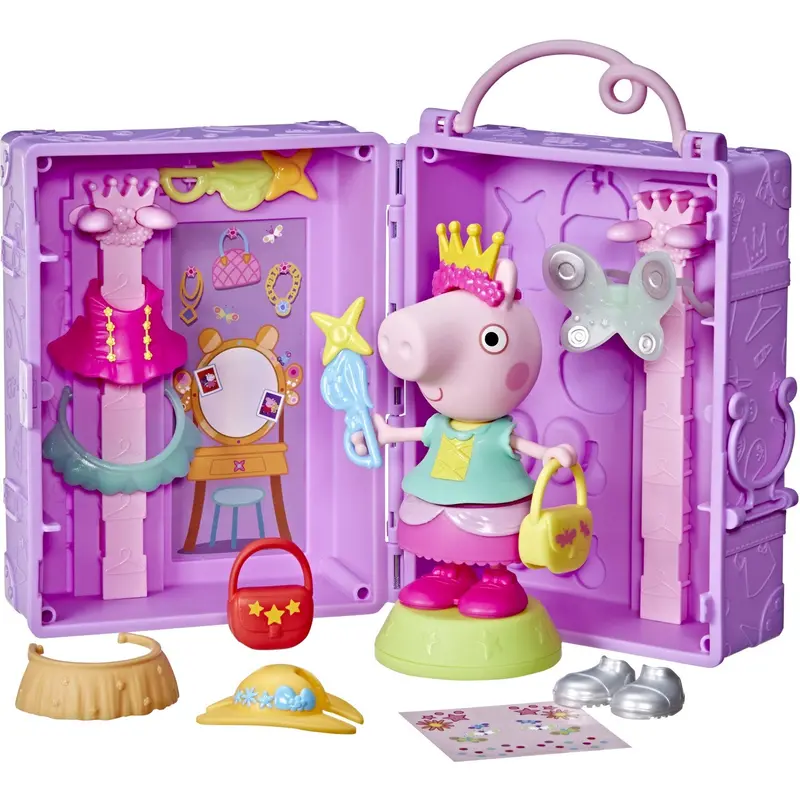Peppa Pig Dress Up Wardrobe & Peppa 15 Cm 1